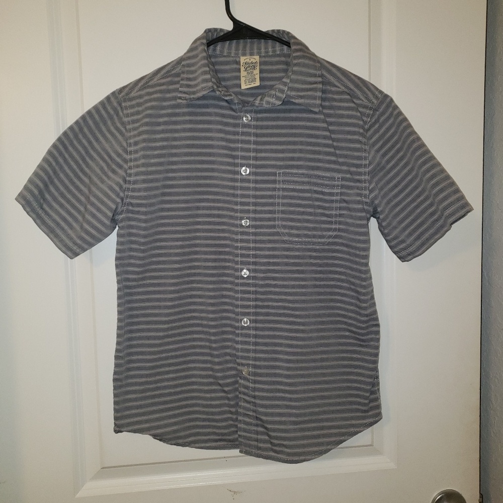 Faded Glory Stripe Button Down Shirt
